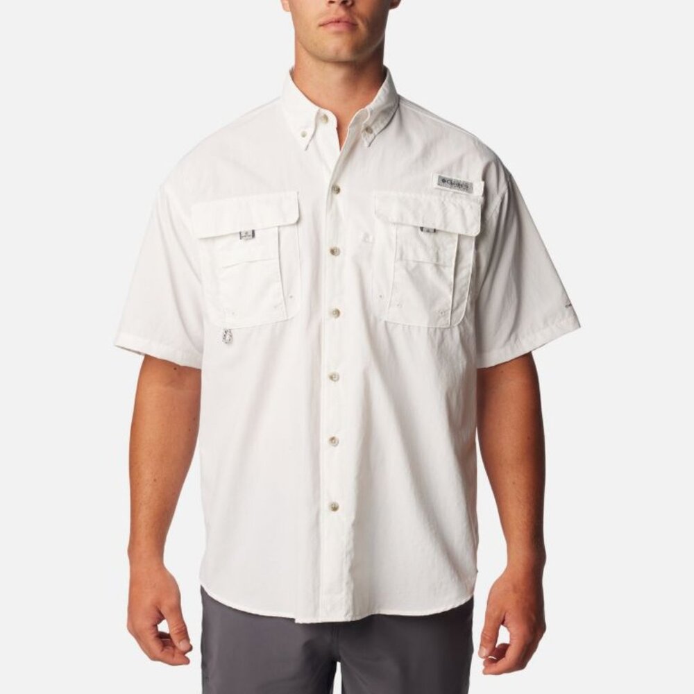 Columbia PFG Lot Bahama II Omni-Shade White/Tamiami Omni-shade Blue Size Large